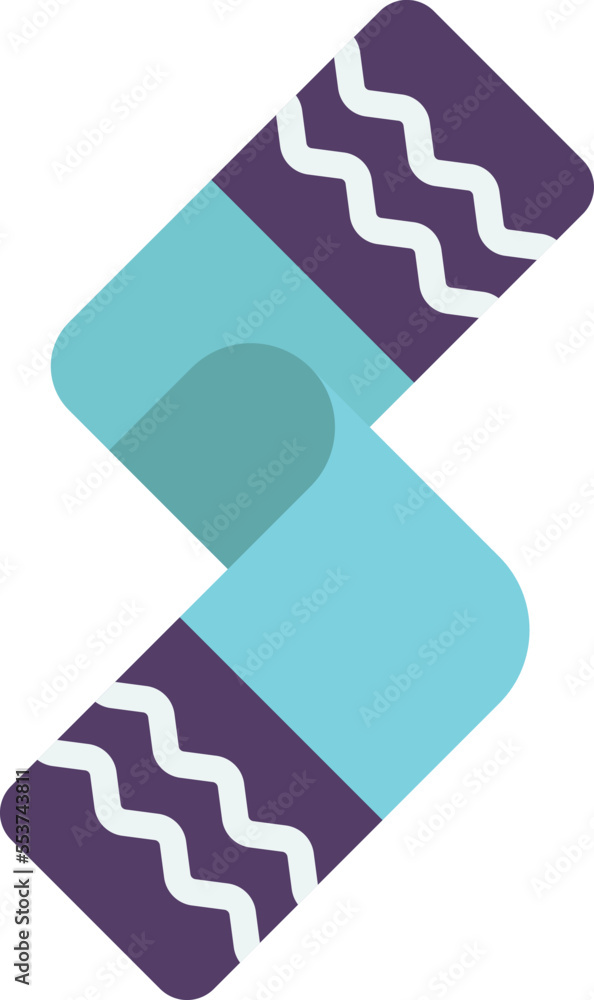 christmas scarf illustration in minimal style christmas scarf illustration in minimal style