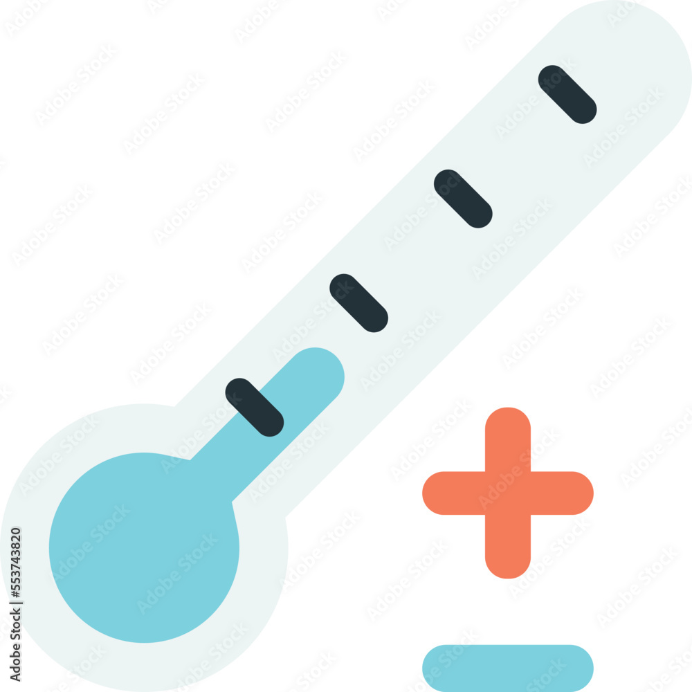 thermometer illustration in minimal style thermometer illustration in minimal style
