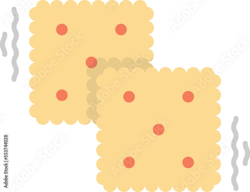 square biscuits illustration in minimal style