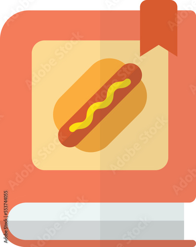 recipe book illustration in minimal style