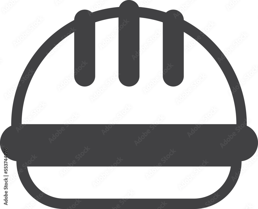construction helmet illustration in minimal style construction helmet illustration in minimal style