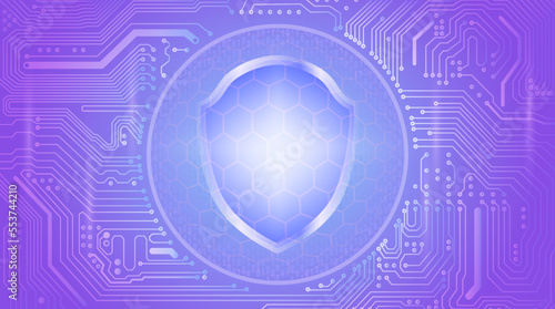 Abstract network firewall concept illustration