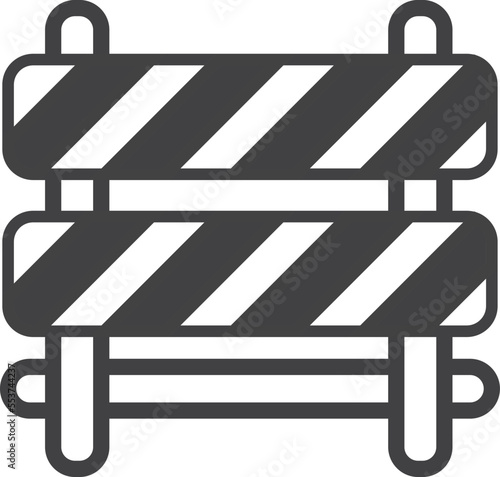 under construction sign illustration in minimal style