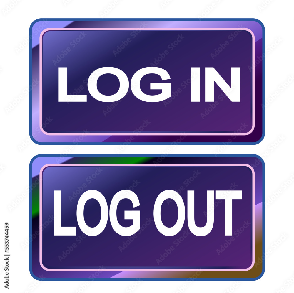 log in and log out icon button log in and log out icon button