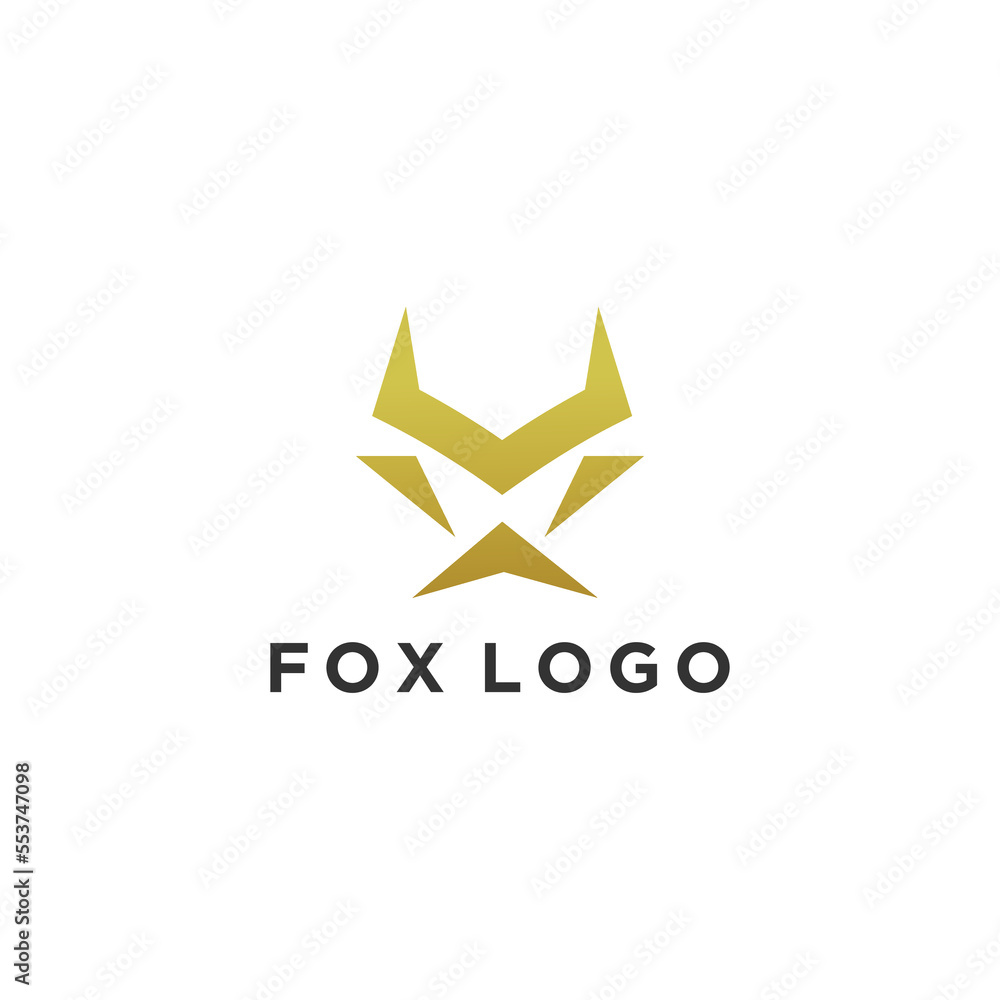 Fox logo icon design template flat vector Fox logo icon design template flat vector