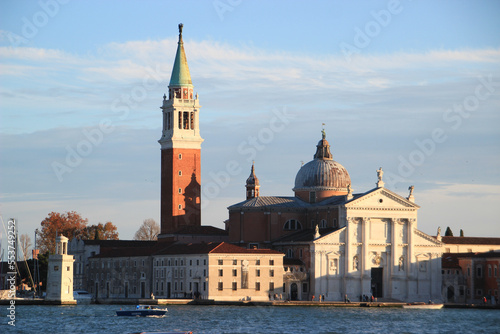 Couché de soleil sur San Giorgio Venise Italie