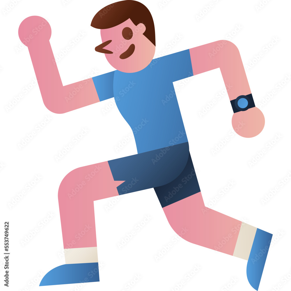 running man illustration