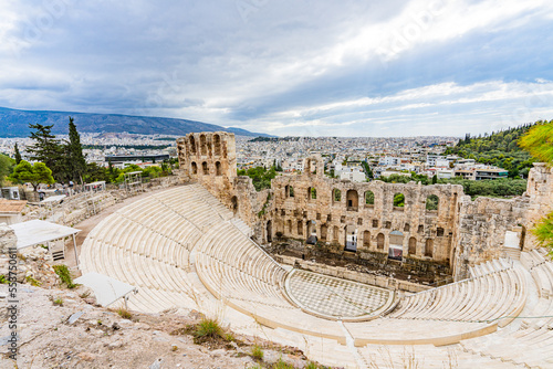 Greece, Athens, Acropolis, Odeon