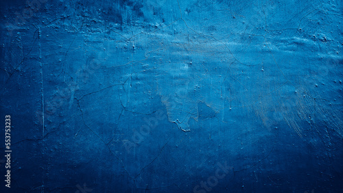 Texture blue cement concrete wall abstract background