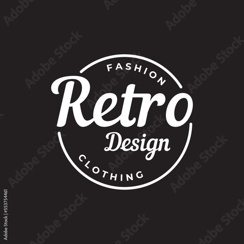 Retro hipster typography Elements Template for clothes shop  cafe  beer shop restaurant business label poster vintage brand.