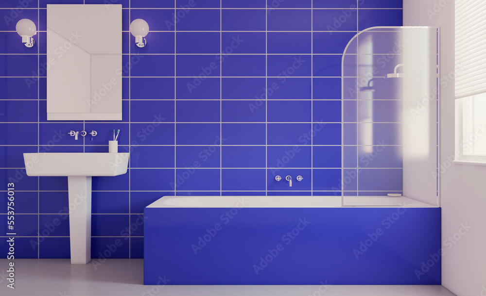 Abstract toilet and bathroom interior for background. 3D rendering. Abstract toilet and bathroom interior for background. 3D rendering.