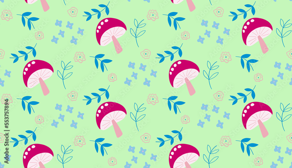 Seamless pattern with creative decorative flowers modern minimal colorful style. Using for print on the wall, pillows, decoration kids interior, baby wear and shirt Seamless pattern with creative decorative flowers modern minimal colorful style. Using for print on the wall, pillows, decoration kids interior, baby wear and shirt