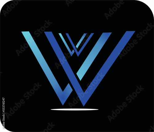 w logo modern
