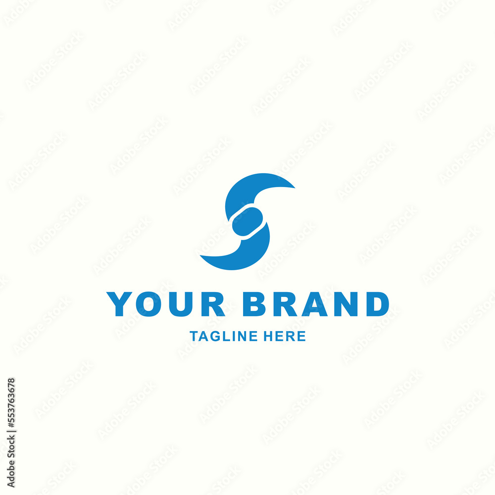simple logo combining letter S and traditional ninja weapon simple logo combining letter S and traditional ninja weapon