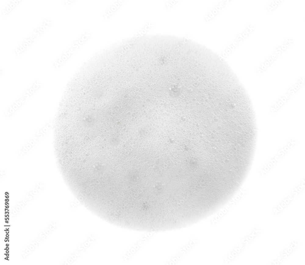 A drop of foam on a white background. Soap foam isolate A drop of foam on a white background. Soap foam isolate