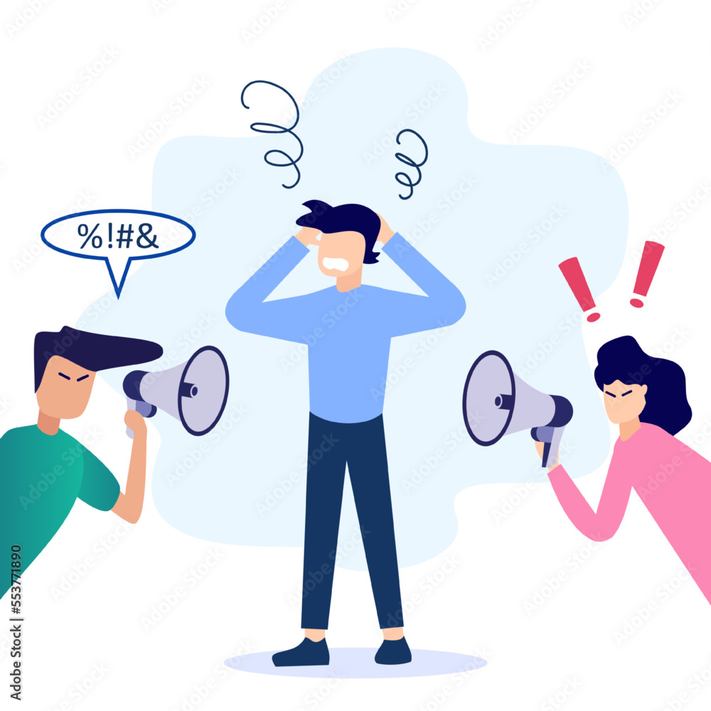 Illustration vector graphic cartoon character of bullying Illustration vector graphic cartoon character of bullying
