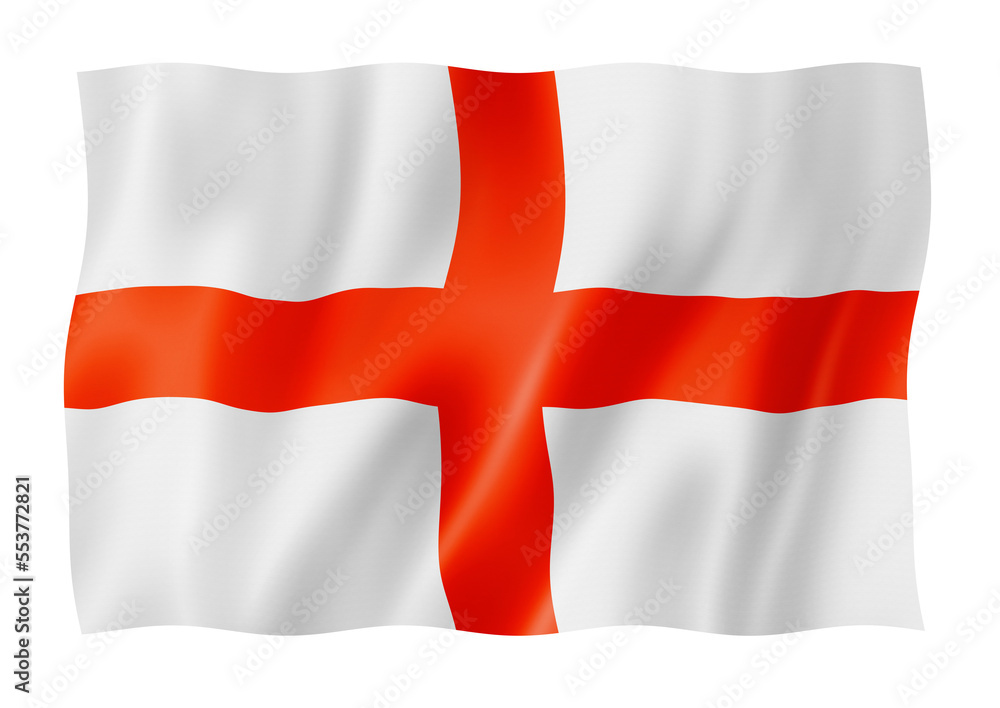 Fototapeta premium English flag isolated on white