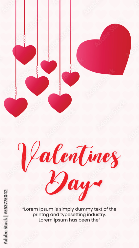 Valentines Day Vector Template Valentines Day Vector Template