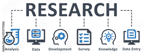 Research icon - vector illustration . research, analysis, data, survey, development, fact, knowledge, data entry, infographic, template, concept, banner, pictogram, icon set, icons .