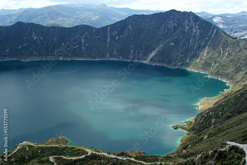 Quilotoa Lake near Latacunga, Ecuador