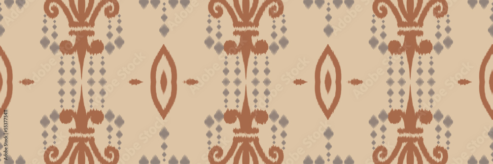 Motif Filipino ikat batik textile seamless pattern digital vector ...