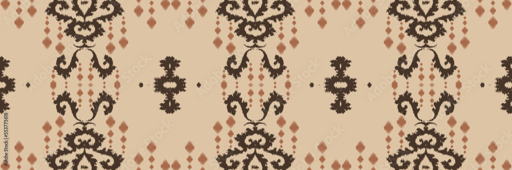 Motif Filipino ikat batik textile seamless pattern digital vector ...