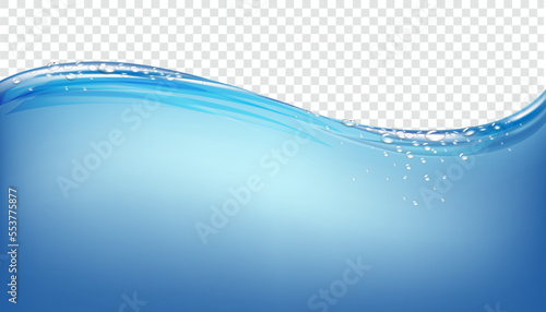 abstract blue background with wave