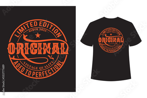 Original. Hand made script typeface. Vintage brush script.Vintage authentic apparel typography. Grunge print for original t-shirt design.Vector illustration