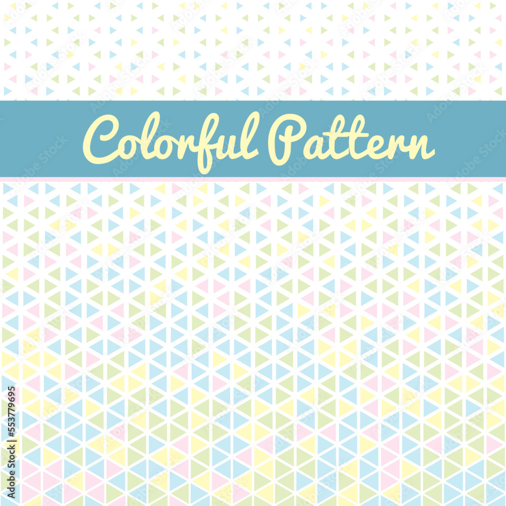 Colorful patterns with randomized color spread