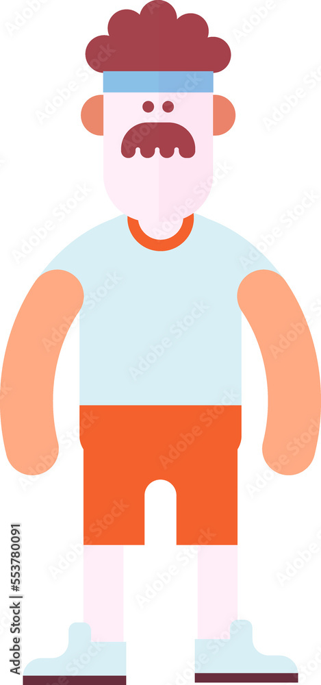 Man guy cute flat simple character Man guy cute flat simple character