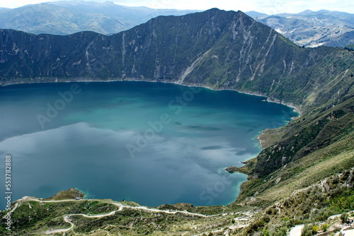 Quilotoa Lake near Latacunga, Ecuador