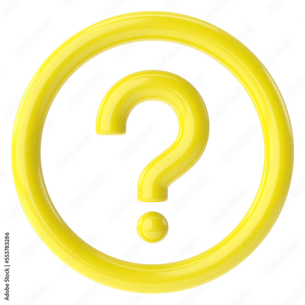 Question mark sign. Question icon. 3D illustration. Question mark sign. Question icon. 3D illustration.