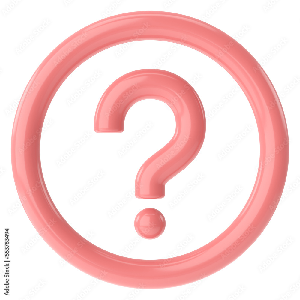 Question mark sign. Question icon. 3D illustration. Question mark sign. Question icon. 3D illustration.