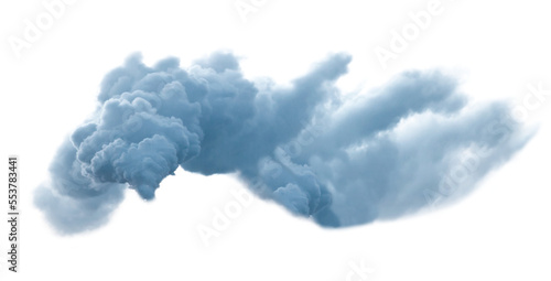 Leinwand Poster Blue unhealthy smoke