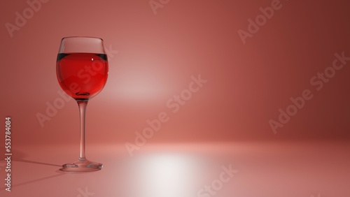 wine glass background wallpaper 3d render image