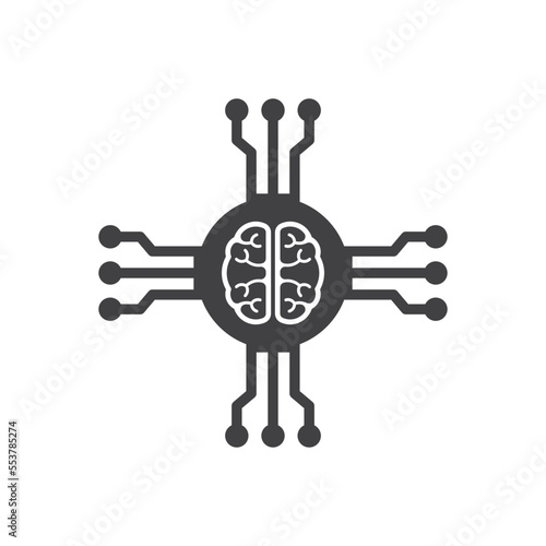 Artificial Intelligence Icon - Smart Brain Icon