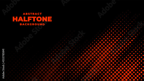 Halftone background vector, abstract backdrop design with two tone pattern and copy space for edit your content photo