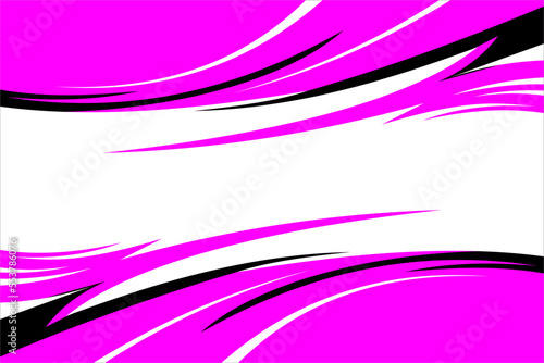 Design vector racing background with a unique pattern of stripes and a combination of bright purple, black and white colors