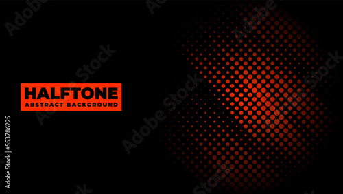 Halftone background vector, abstract backdrop design with two tone pattern and copy space for edit your content