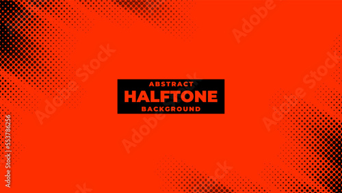Halftone background vector, abstract backdrop design with two tone pattern and copy space for edit your content