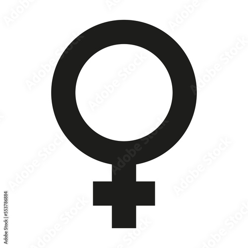 woman or female symbol icon. Gender vector illustration