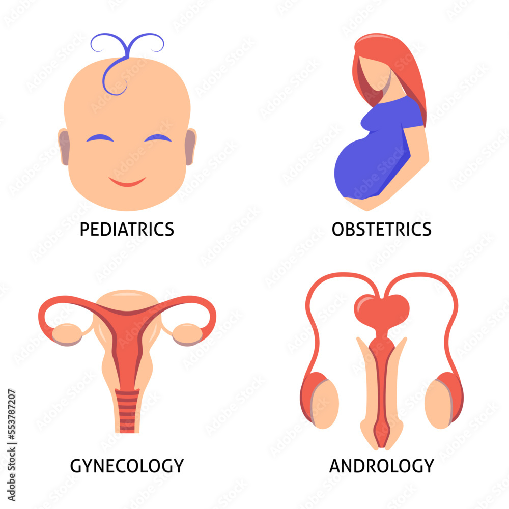 Gender and pregnancy icon set Gender and pregnancy icon set