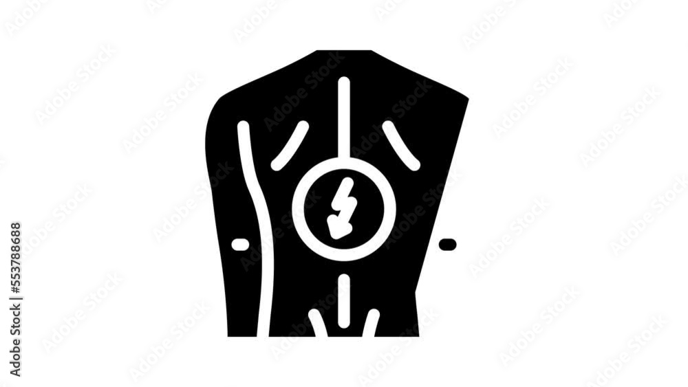backache sick glyph icon animation backache sick glyph icon animation