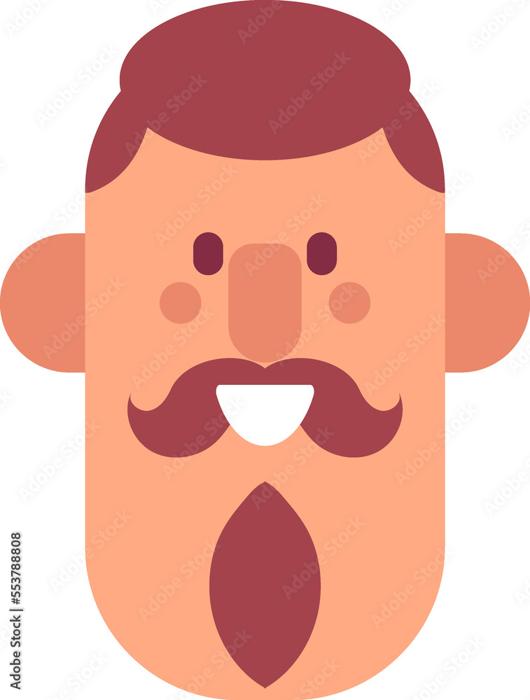Man face cartoon avatar Man face cartoon avatar