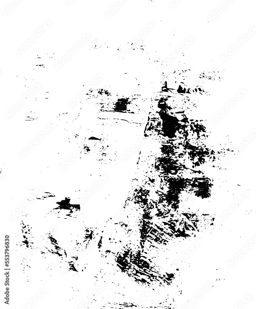 Obraz premium Rustic grunge vector texture with grain and stains. Abstract noise background. Weathered surface. Dirty and damaged. Detailed rough backdrop. Vector graphic illustration with transparent white. EPS10.