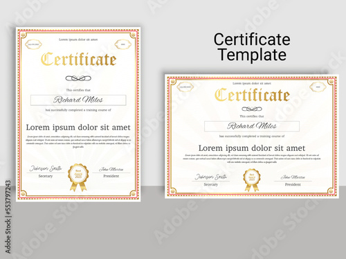 Amazing editable certificate template design