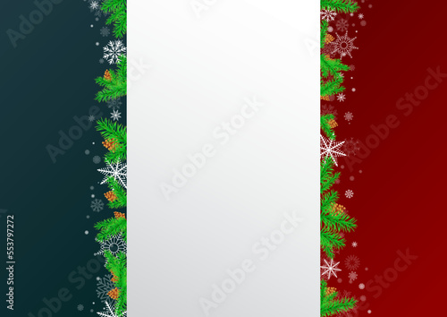 Winter Christmas holiday striped color decoration