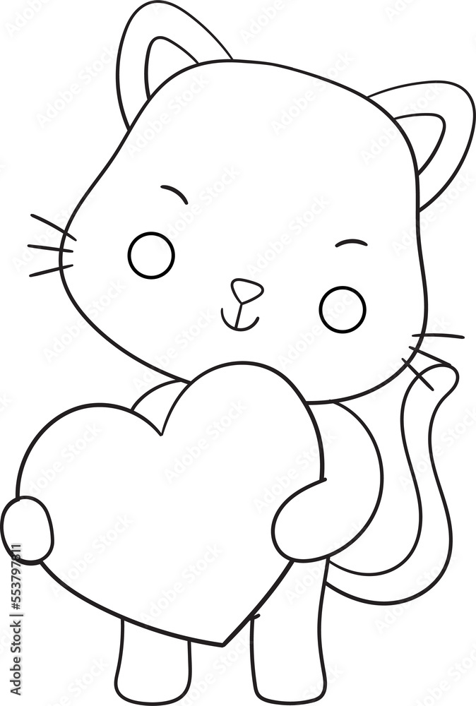 Fototapeta premium cute san valentine character