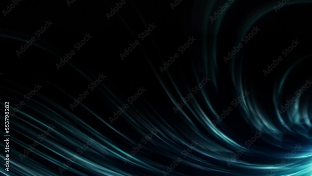 Twirling blue strands wave into tunnel animation Twirling blue strands wave into tunnel animation