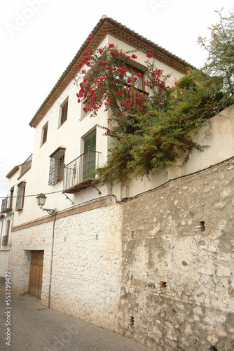 Fototapeta Naklejka Na Ścianę i Meble -  Streets of the old town of Granada, Spain